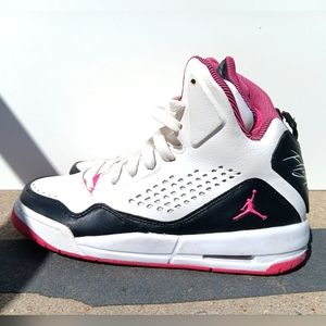 Nike Air Jordan Flight SC  5 youth White Black Pink Midtop